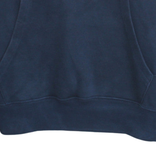 Champion Men's Blue Pullover Hoodie Large Logo Fleece Sweatshirt