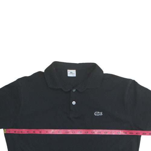 Lacoste Men’s Black Cotton Polo Shirt XL Short Sleeve Classic Fit