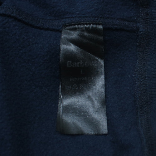 Barbour International Navy Women's L Sweatshirt Crew Neck Cotton Blend
