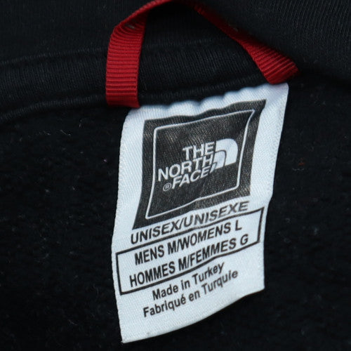 The North Face Men Black L Pullover Hoodie Cotton Blend Logo