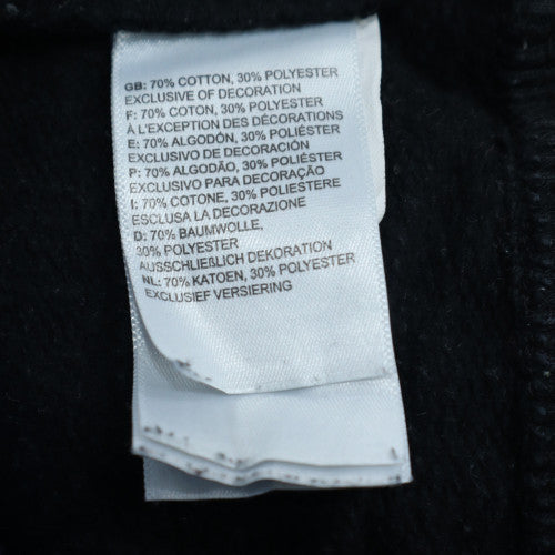 The North Face Men Black L Pullover Hoodie Cotton Blend Logo