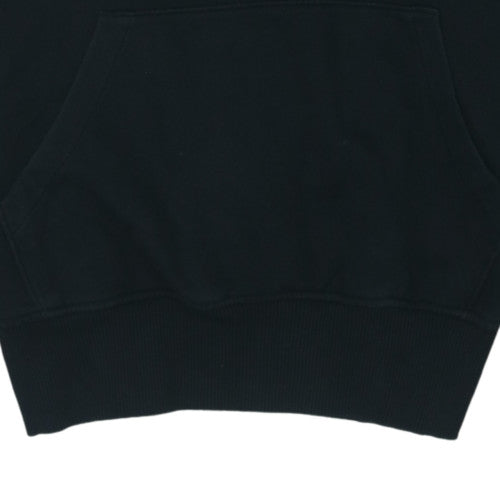 The North Face Men Black L Pullover Hoodie Cotton Blend Logo
