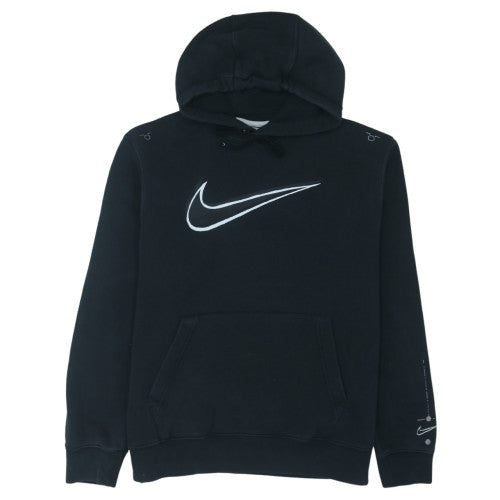 Nike Men's Black Medium Pullover Hoodie with Large Logo Print