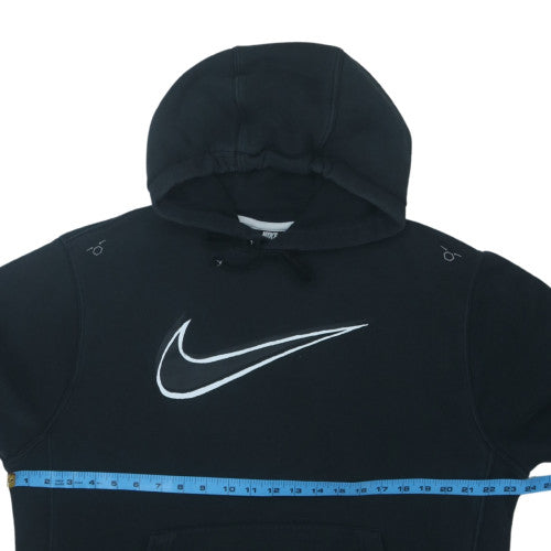 Nike Men's Black Medium Pullover Hoodie with Large Logo Print