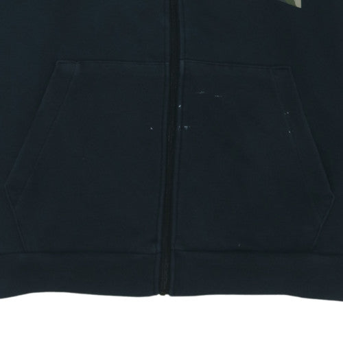 Nike Men's Black Camouflage Hooded Full Zip Hoodie L