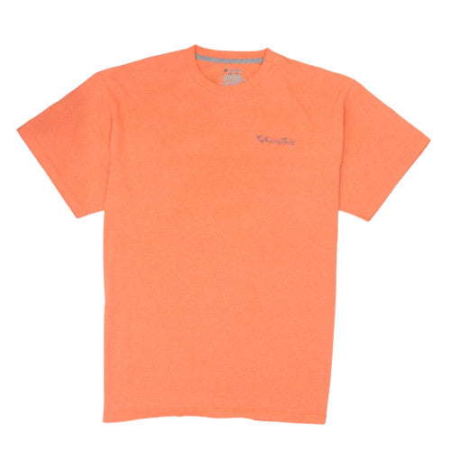 Columbia PFG Orange Mens XL Graphic Outdoor Fishing T-Shirt