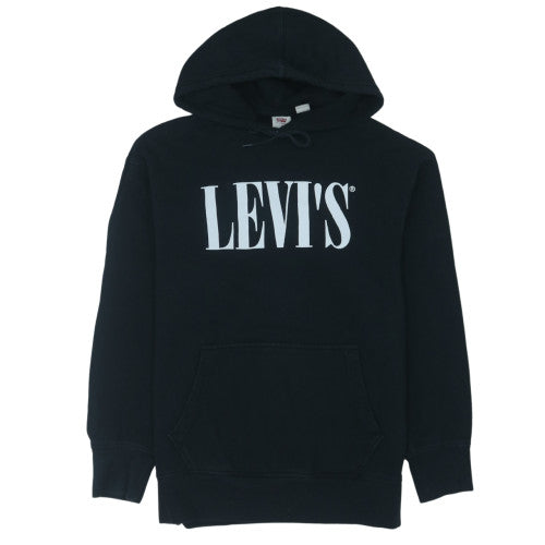 Levi's Women's Black Relaxed Fit Pullover Hoodie Size M
