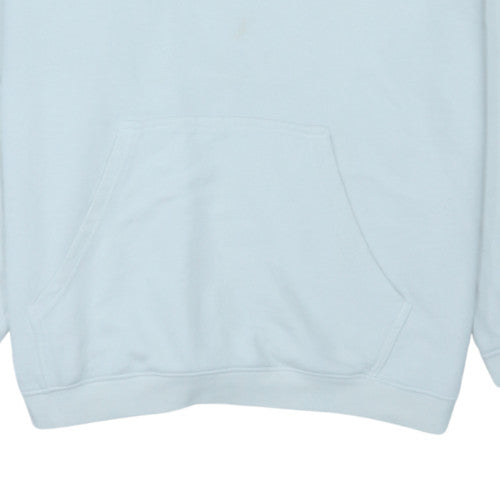 Champion Womens White Pullover Hoodie Size L Cotton Blend