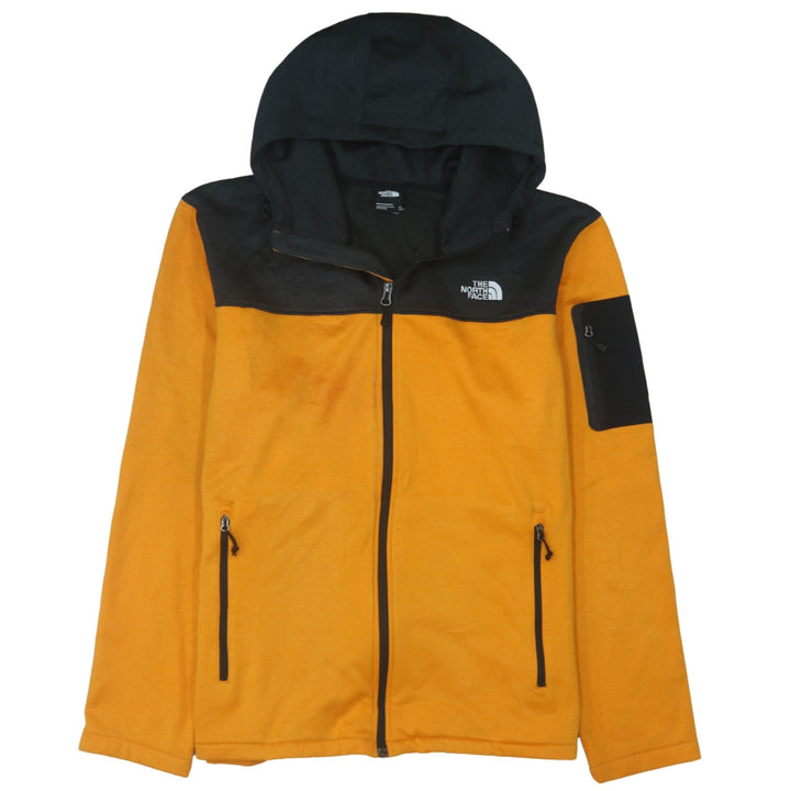 The North Face Men's Yellow XL Hooded Fleece Jacket Outdoor