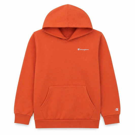 Champion Boys Orange Pullover Hoodie X-Large 13-14 Years Cotton Blend