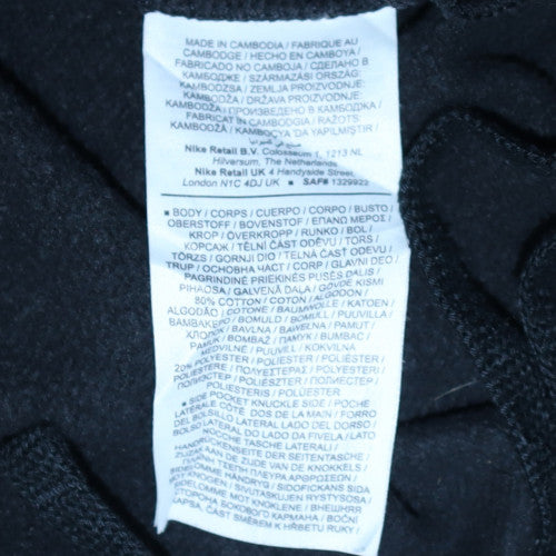 Nike Men's Black Fleece Jogger Trousers M Regular Fit