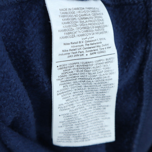 Nike Men's Blue Pullover Hoodie L Regular Fit Fleece