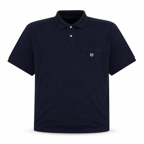 Chaps Men's Blue Cotton Short Sleeve Polo Shirt XL