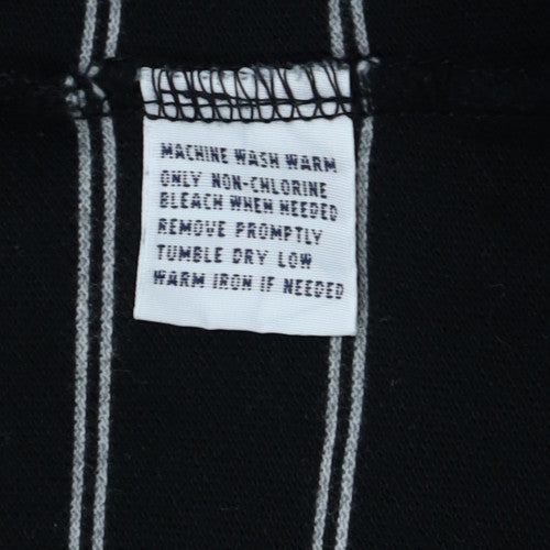 Polo Ralph Lauren Men's Black Striped Cotton Polo Shirt XL