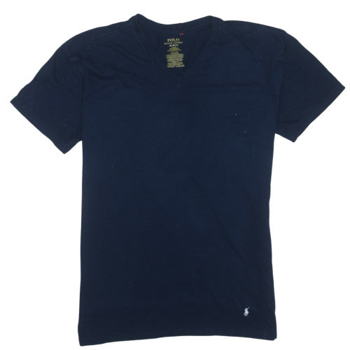 Polo Ralph Lauren Men's Blue V-Neck Slim Fit Cotton T-Shirt XL