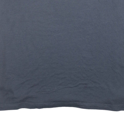 Reebok Men’s Grey Polo Shirt Size L Regular Fit American Football Logo