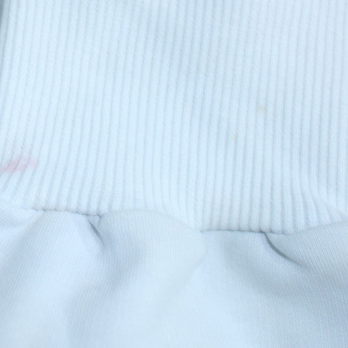 Levi's Men's White Crew Neck Pullover Sweatshirt Medium Cotton Blend