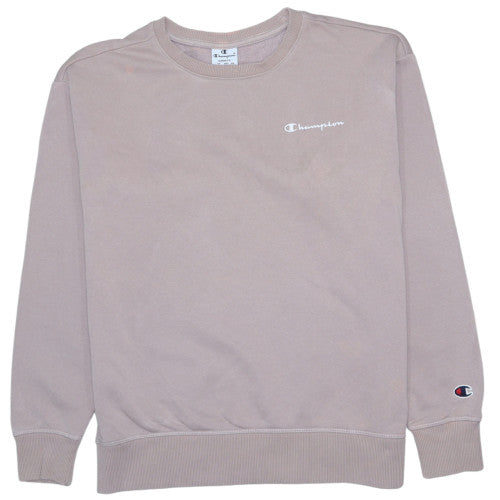 Champion Womens Beige Small Crew Neck Pullover Sweatshirt