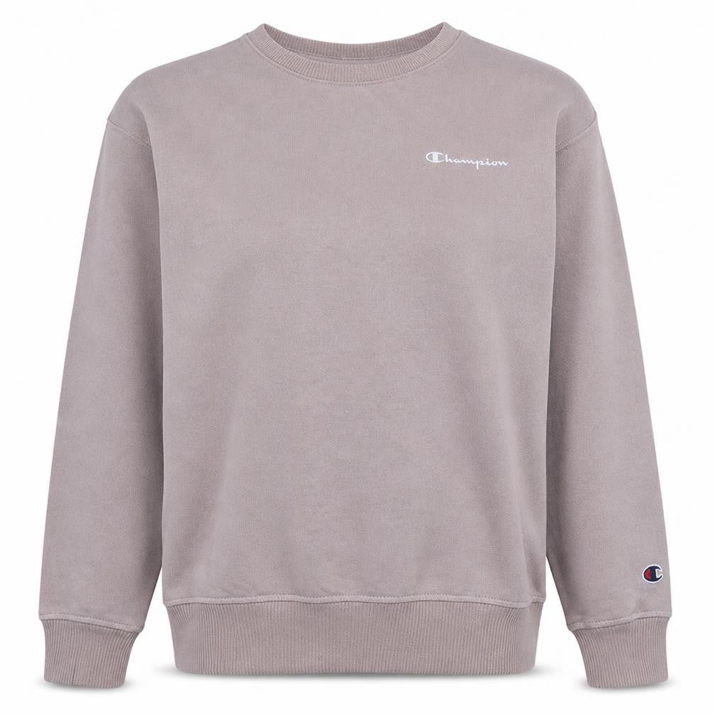 Champion Womens Beige Small Crew Neck Pullover Sweatshirt