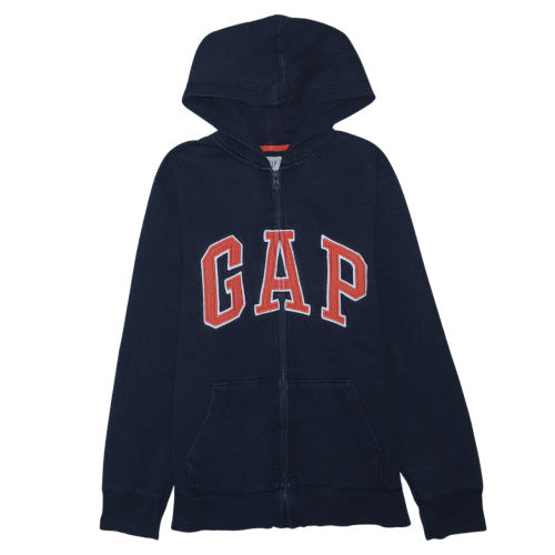 GAP Kids Boys Navy Blue Full Zip Hoodie XXL (14-16) Logo Design