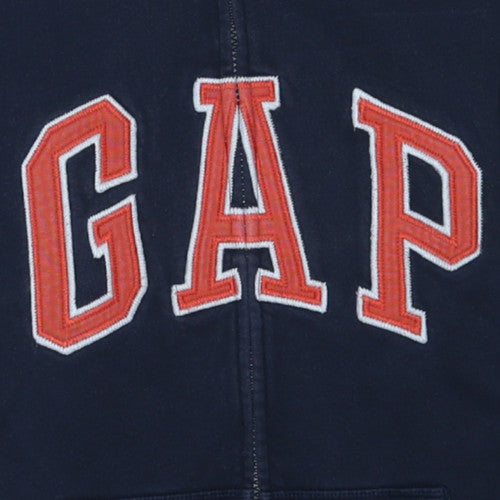 GAP Kids Boys Navy Blue Full Zip Hoodie XXL (14-16) Logo Design