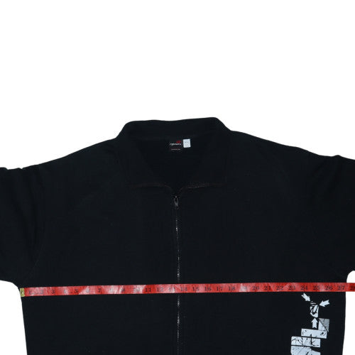 Rip Curl Mens Black 2XL Full Zip Sweatshirt with Logo Print