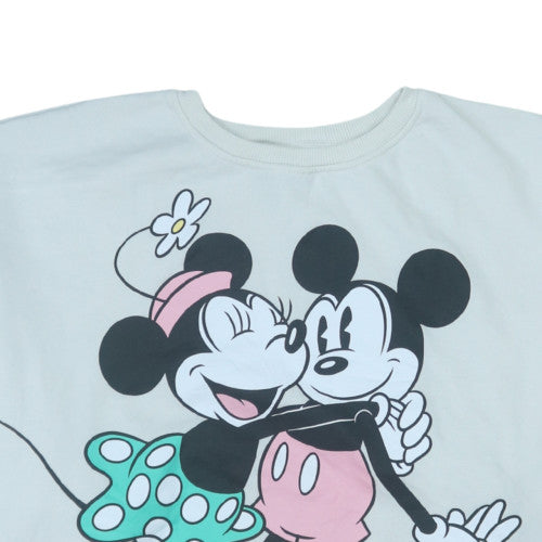 George Women Mickey and Friends White 2XL Pullover Sweatshirt