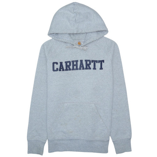 Carhartt Men’s Grey Pullover Hoodie XS Logo Fleece Sweatshirt
