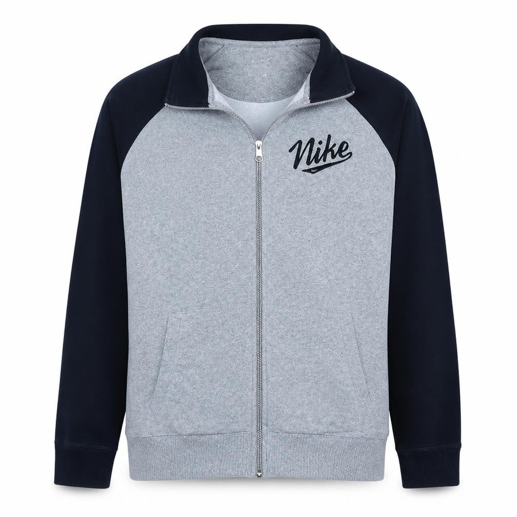 Nike Women’s Grey Full Zip Sweatshirt XL – Athletic Casual Style