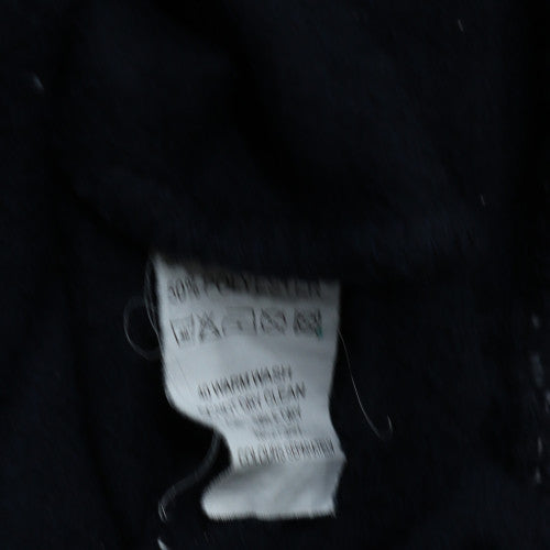 Awnhill Men's Blue London England Varsity Button Sweatshirt S
