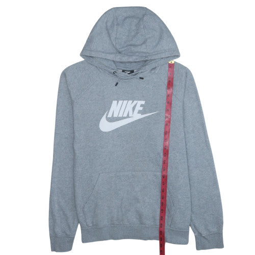 Nike Men's Grey Pullover Hoodie XL Fleece Cotton Blend Logo