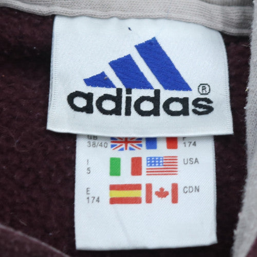 Adidas Mens Brown AAC Embroidered Pullover Hoodie Size S