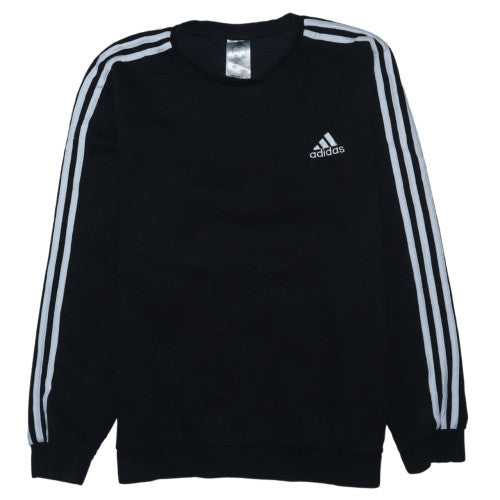 Adidas Men's Black L Pullover Crew Neck Fleece Sweatshirt