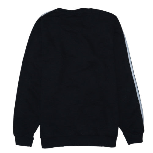 Adidas Men's Black L Pullover Crew Neck Fleece Sweatshirt