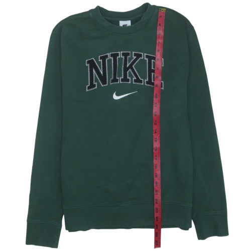 Nike Men's Green Pullover Sweatshirt Small Embroidered Logo