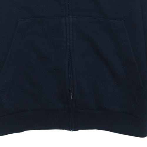 adidas Men Black Medium Full Zip Hoodie Sports Fleece