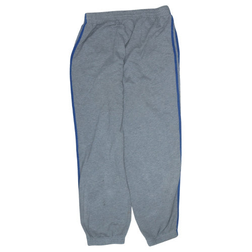 Adidas Mens Grey L Track Pants Performance Essentials Sportswear