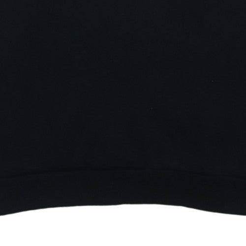 Puma Mens Black L Crew Neck Pullover Sweatshirt Fleece Logo