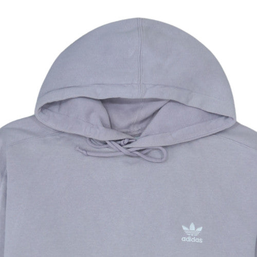 Adidas Men's Purple Pullover Hoodie Size M Logo Fleece Sportswear