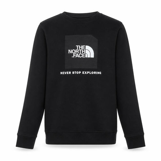 The North Face Boys Black XL Crew Neck Sweatshirt 100% Cotton Pullover