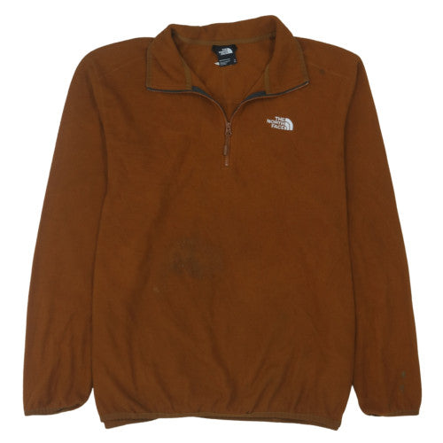 The North Face Men's Brown XL Fleece 1/4 Zip Pullover Sweatshirt