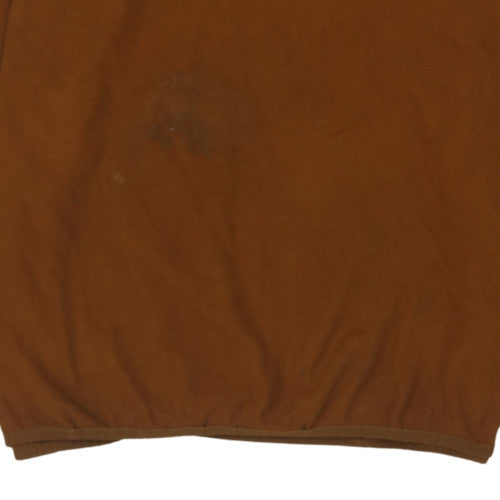 The North Face Men's Brown XL Fleece 1/4 Zip Pullover Sweatshirt
