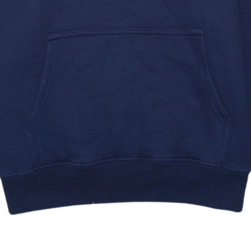 Champion Men's Blue Pullover Hoodie Medium Logo Fleece Sweatshirt