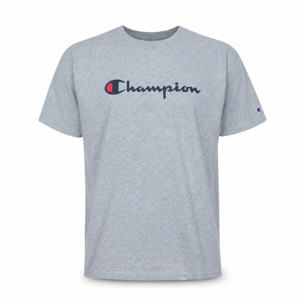 Champion Men's Grey 2XL Authentic Athleticwear Cotton T-Shirt