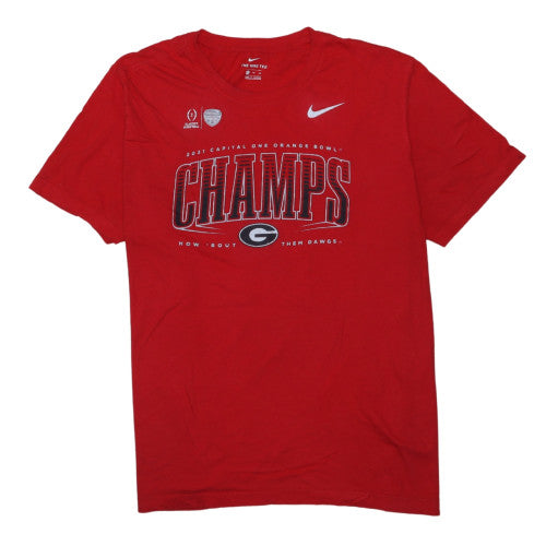 Nike Men's Red 2XL Sports Champs Graphic Crew Neck T-Shirt
