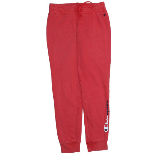 Champion Men's Red Jogger Fleece Sweatpants Small Drawstring Comfort Fit
