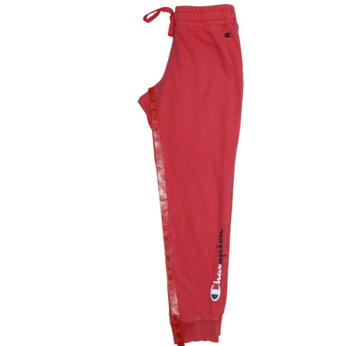 Champion Men's Red Jogger Fleece Sweatpants Small Drawstring Comfort Fit