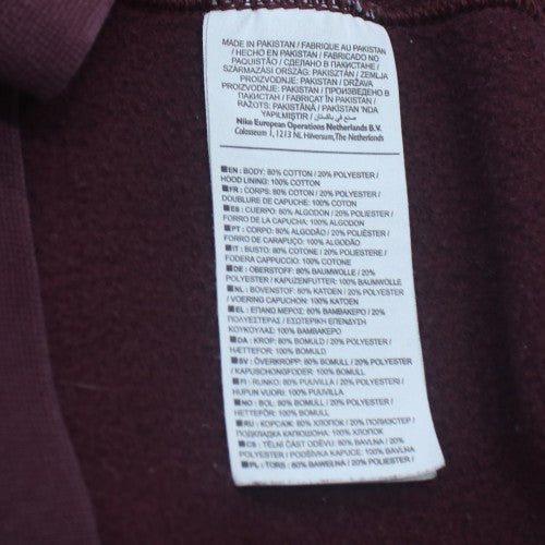 Nike Mens Brown Pullover Hoodie L Regular Fit Fleece Sweatshirt