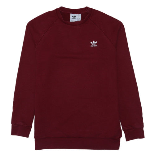 Adidas Men's Red Crew Neck Pullover Sweatshirt Size M