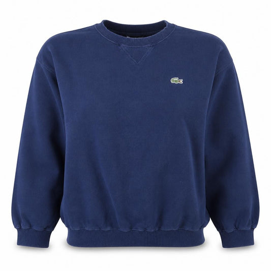Lacoste Womens Navy Crew Neck Cotton Sweatshirt Size 10 Classic Fit